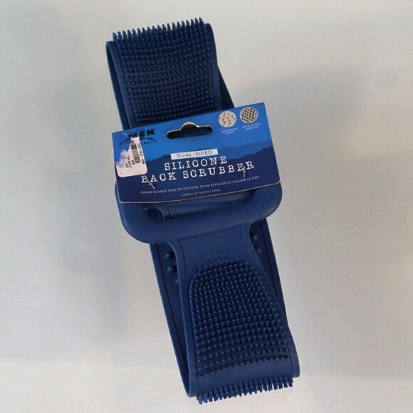 Silicone Back Scrubber Dual Sided Shower Bath Exfoliate Clean Massage - Picture 6 of 6